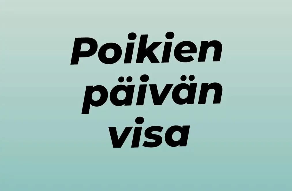 You are currently viewing Poikien päivän VISA -selvitä tiedätkö pojista mitään?