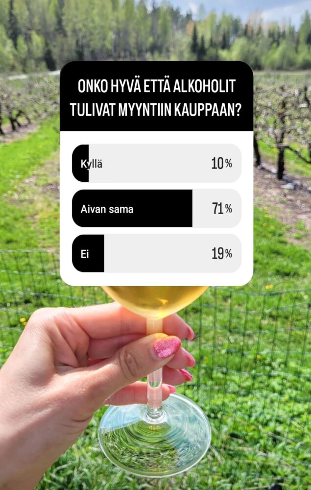 Alkoholit kauppaan kysely äideille